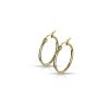 Creolen Klassisch schmal Gold aus Edelstahl Damen - 25 mm