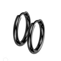 Creolen klassisch 12 mm aus Titan Unisex