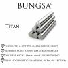 Creolen klassisch 12 mm aus Titan Unisex - Silber