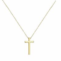 Kette mit Kreuz aus Edelstahl Unisex