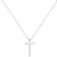 Kette mit Kreuz aus Edelstahl Unisex Gold