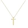 Kette mit Kreuz aus Edelstahl Unisex Gold