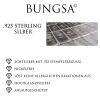 Ohrstecker Perle Nachtblau matt 6mm aus 925 Silber Damen