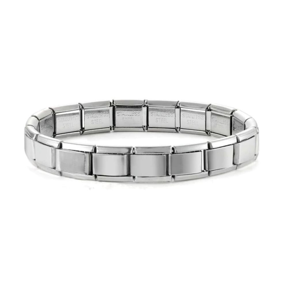 Armband Italian-Style 18 Verbindungsgliedern Edelstahl Unisex - Silber