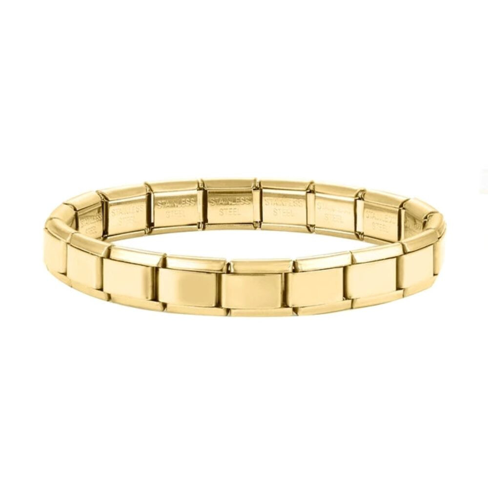 Armband Italian-Style 18 Verbindungsgliedern Edelstahl Unisex - Gold