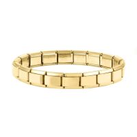 Armband Italian-Style 18 Verbindungsgliedern Edelstahl Unisex - Gold