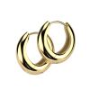 Creolen "Tautropfen" 15mm Gold aus Edelstahl Damen