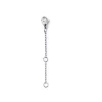 Ketten-Verlängerung silber 3cm aus Edelstahl Unisex