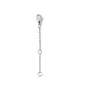 Ketten-Verlängerung silber 3cm aus Edelstahl Unisex