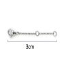Ketten-Verlängerung silber 3cm aus Edelstahl Unisex
