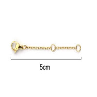 Ketten-Verlängerung goldfarben 5cm aus Edelstahl Unisex