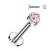 Piercing mit Kristall Silber aus Titan Unisex