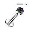 Piercing mit Kristall Silber aus Titan Unisex