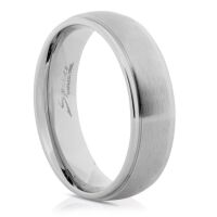 Ring mit zwei Außenringen Silber aus Edelstahl Unisex