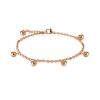 Bettelarmband Beads & Charms Rosegold aus Edelstahl Damen