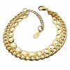 Armband massiv gold aus Edelstahl Unisex