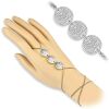 Handkette Lotusblüte Silber aus Messing Damen