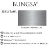 Ring zweifarbig mit Zirkonia-Kristall aus Edelstahl Damen 60 (19.1)