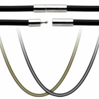 Kette elastisch Silber Gummi Unisex