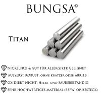 Ring mit Holz Mittelring Braun aus Titan Unisex