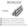 Ring mit Holz Mittelring Braun aus Titan Unisex