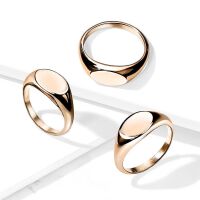 Siegelring klassisch rosegold aus Edelstahl