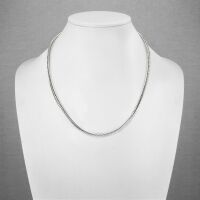 Kette Schlangenglieder Silber aus Edelstahl Unisex