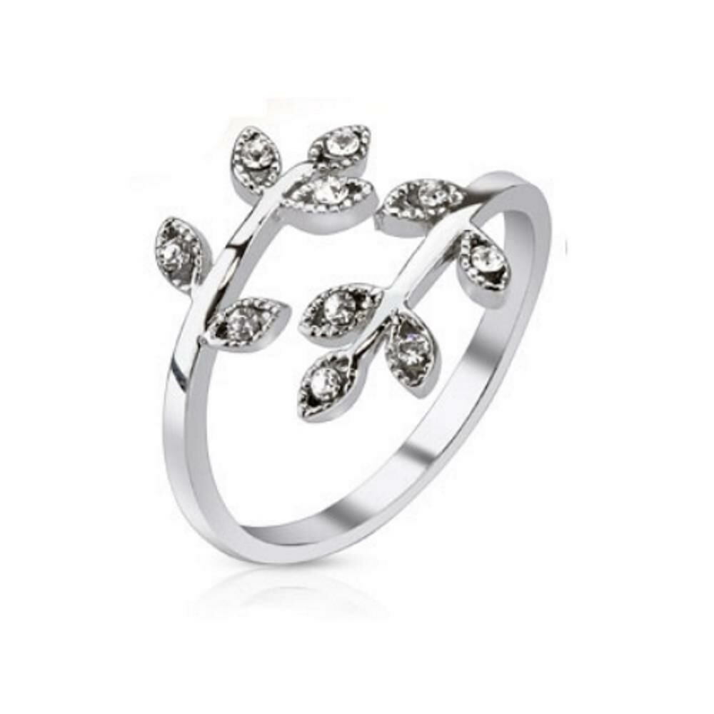 Zehenring Blätter Silber aus Messing Damen