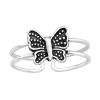 Zehenring Schmetterling aus 925 Silber Damen