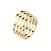 52 (16.6) Ring Spirale goldfarben aus Edelstahl für Damen