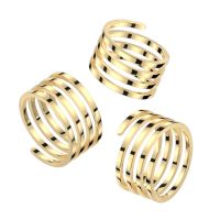 57 (18.1) Ring Spirale goldfarben aus Edelstahl für Damen