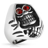 64 (20.4) Sensenmann Totenkopf Fingerring aus Edelstahl für Männer 60 62 64 67 70 72(Ring Herren aus Edelstahlring Herrenring Männerring Biker Harley Easy Rider SOA Sons of AnarchyGrim Reaper Skull)