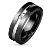 67 (21.3) Couple Ringe Paarringe zweifarbig silber-schwarz
