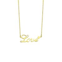 Kette Love mit Anhänger Gold aus Edelstahl Unisex