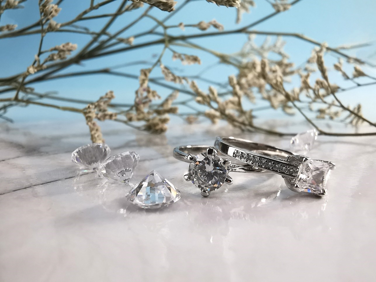Ringe mit Kristall